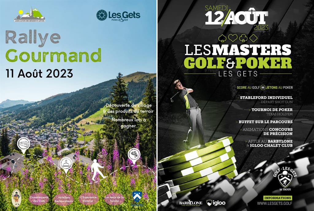 Golf et Rallye Gourmand aux Gets l'été