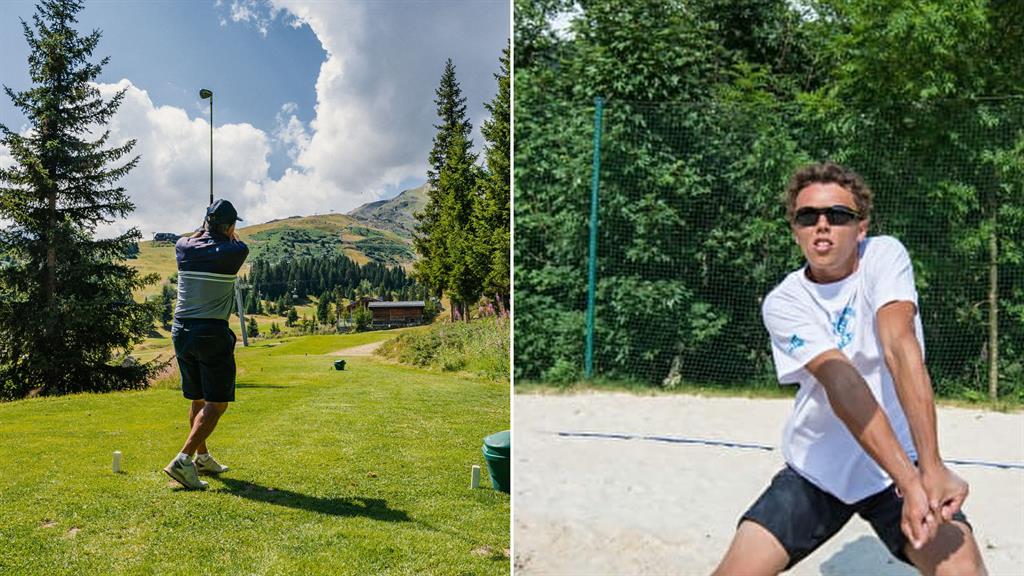 Golf et beach Volley à Courchevel l'été